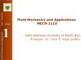 Fluid Mechanics and Applications MECN 3110 Inter America