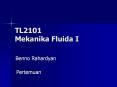 FLUID DYNAMICS THE BERNOULLI EQUATION The laws of Static