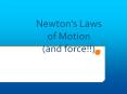 Newton s Laws of Motion (and force!!) Newton s Third Law Fo