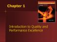 Chapter 1 Introduction to Quality and Performance Excellenc