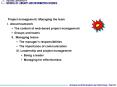 Project management: Managing the team I. About teamwork 