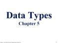 Chapter 5 Introduction This chapter introduces the concep