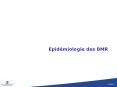 Epid miologie des BMR Pr valence des infections nosocomiale