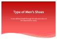 Type of Men's Shoes
