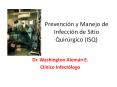 Prevenci n y Manejo de Infecci n de Sitio Quir rgico (ISQ