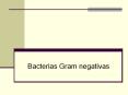 Bacterias Gram negativas Bacilos gram negativos anaerobio
