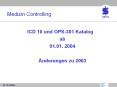 Medizin Controlling ICD 10 und OPS-301 Katalog ab 01.01