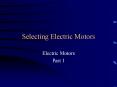 Electric Motors Part 1 What Size Motor to Select How muc