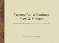 Tapered Roller Bearings Facts & Failures Standard Terms fo