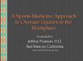 A Sports Medicine Approach to Overuse Injuries in th