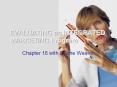 EVALUATING an INTEGRATED MARKETING Program Chapter 16 wit