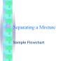 Separating a Mixture Sample Flowchart Mixture Sodiu