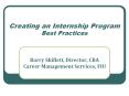 Creating an Internship Program Best Practices Barr