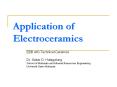 Application of Electroceramics EBB 443-Technical Ceramic