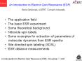 An Introduction to Electron Spin Resonance (ESR) Bori