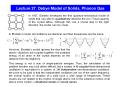 Lecture 27. Debye Model of Solids, Phonon Gas In 1907