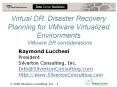Virtual DR: Disaster Recovery Planning for VMwar