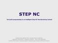 STEP NC Tool path programming in an intelligent Step N