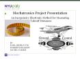 Mechatronics Project Presentation An Inexpensive Electroni