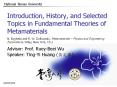 Introduction, History, and Selected Topics in Fundamenta