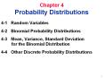 Probability Distributions 4-1 Random Variables 4-2 Binomia