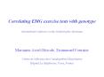 Correlating EMG exercise tests with genotype Internationa
