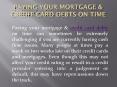 Paying your Mortgage & Credit Card Debts on Time | Refinance