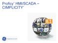 General Electric Company 2004 ... Why Proficy HMI/SCADA