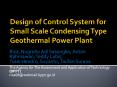 ... Basic parameter for design Control System Configuratio