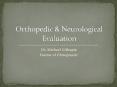 Dr. Michael Gillespie Doctor of Chiropractic Table 1-1 Pag