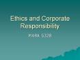 Ethics and Corporate Responsibility MARK 5328 Did This Star