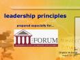 leadership principles prepared especially for  by Chanc