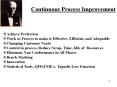 Continuous Process Improvement Achieve Perfection Work a