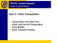 Transportation and Urban Form Urban Land Use an