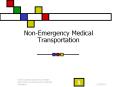Non-Emergency Medical Transportation Federal Requiremen