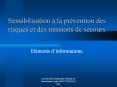 Sensibilisation   la pr vention des risques et des mission