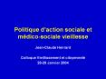 Politique d action sociale et m dico-sociale vieilless