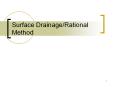 Surface Drainage/Rational Method Surface Drainage Syste