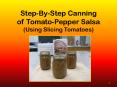 Step-By-Step Canning of Tomato-Pepper Salsa (Using Slicin