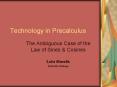Technology in Precalculus The Ambiguous Case of the Law o