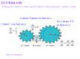 When gear A makes x turns, gear B makes u turns and gear 