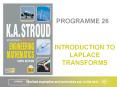 PROGRAMME 26 INTRODUCTION TO LAPLACE TRANSFORMS Programm