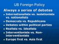 US Foreign Policy Always a series of debate