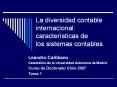 La diversidad contable internacional: caracter sticas de lo