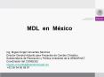MDL en M xico Ing. Miguel  ngel Cervantes S nchez Directo