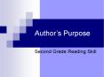 Author s Purpose Second Grade Reading Skill Tennesse