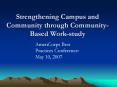 Strengthening Campus and Community through Community-Base