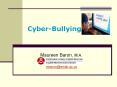 Cyber-bullying that occurs off-campus walks into the schoo