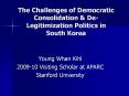 The Challenges of Democratic Consolidation 