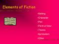 Elements of Fiction Setting Character Plot Point of Vie